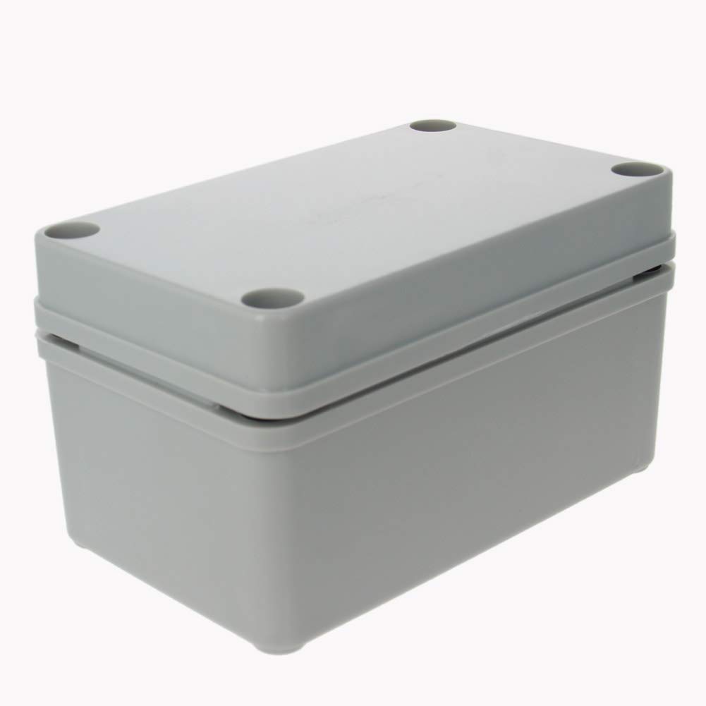 Fielect ABS Plastic Dustproof Waterproof IP67 Junction Box Universal Electrical Project Enclosure 5.12" x 3.15" x 2.76"
