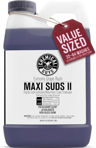 Chemical Guys, Maxi Suds II Foaming Car Wash Soap for Cannons, Grape, 64 oz