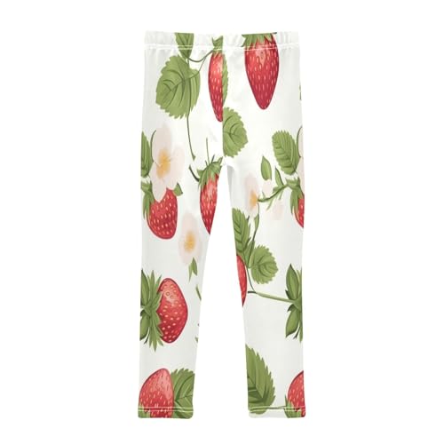 Toddler Girls Leggings Printed Yoga Pants Leggings Fruit Strawberry One for Kids2