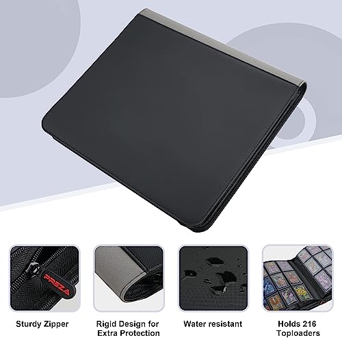 Toploader Binder classeur de cartes rigide PREZA noir épuré