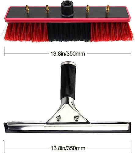 Nettoyage de vitres extérieures de maison avec le kit extensible pour toit de véranda