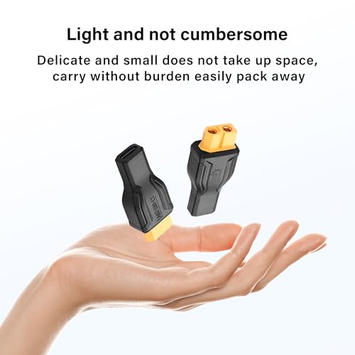 SinLoon XT60 auf USB C Adapter XT60 auf Typ C kabellos für TS100 Lötkolben, FPV-Monitorleistung, Drohne, 2 Stück