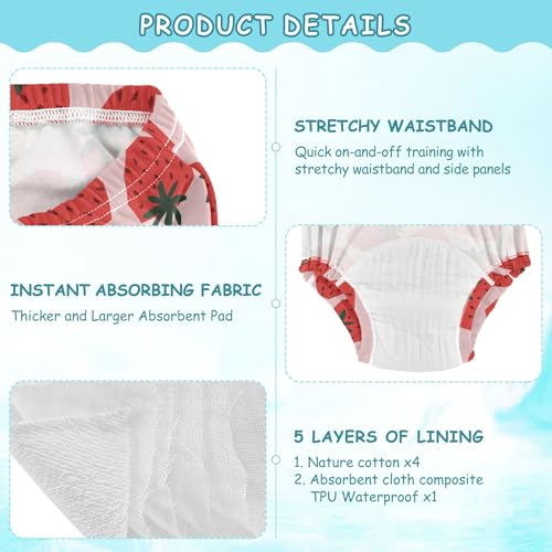 Image of Toddler Potty Training Underwear Cotton Absorbent Soft Baby Girl Boy Potty Training Pant 2t-5t