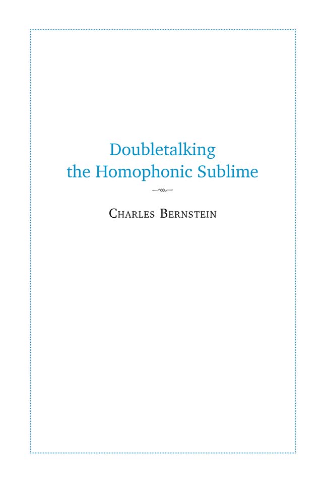 Doubletalking the Homophonic Sublime: Comedy, Appropriation, and the Sounds of One Hand Clapping