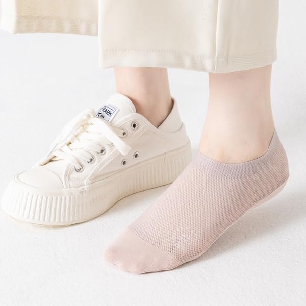 Womens Thin Socks Non Slip Ultra Thin Liner Socks Nylon Cool Sense No Show Socks Sheer Lightweight - Image 5
