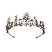 Produktbild YUNGYE Vintage Gold Kristall-Blumen-Korn-Tiaras Strass Königin Kronen Hochzeit Haarschmuck Stirnband Diadem
