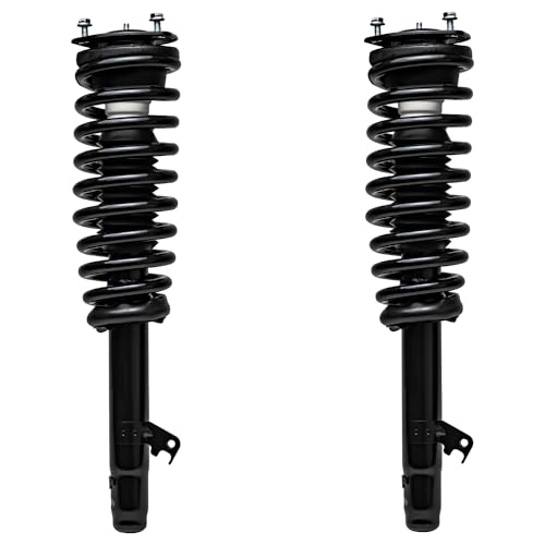 Image of Detroit Axle - Front 2pc Struts for 03-08 Mazda 6, 2 Struts w /Coil Spring Assembly 2003 2004 2005 2006 2007 2008 Replacement Suspension