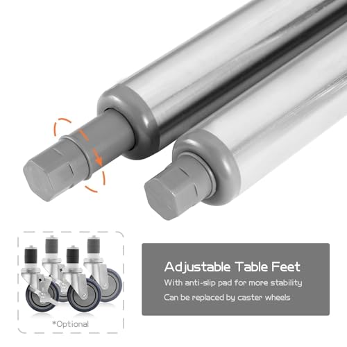 Image of Stainless Steel Prep Table with Adjustable Undershelf 30x24 Inches