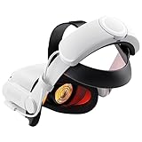 AMVR Correa para la Cabeza para Quest 2 con Paquete de batería Recargable, Potencia de Carga rápida AMVR 6000mAh VR, Correa Elite Plegable y Ajustable