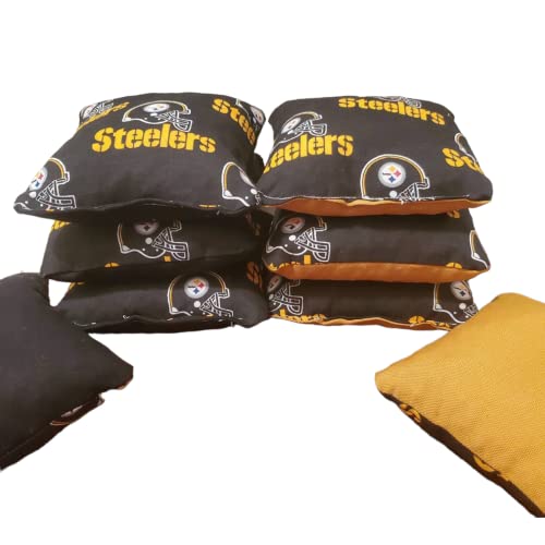 All Weather Steelers Cornhole Bags (8 bags)