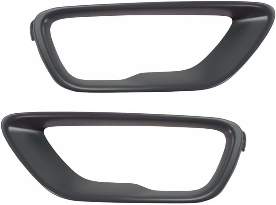 KarParts360 For Jeep Grand Cherokee 2014-2021 Fog Light Trim Driver and Passenger Side | Pair | Front | Laredo/Overland/Limited/Trailhawk Models | Painted Gray Outer Trim Ring | CH1038199, CH1039199