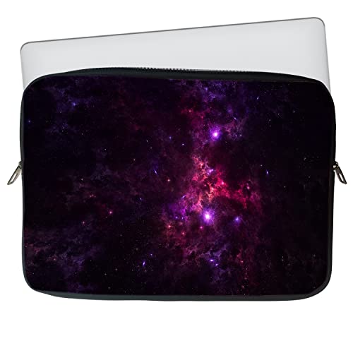 Image of TheSkinMantra Chain Laptop Sleeve Bag Compatible with Laptop /Macbooks /Chrombook /Notebook /Zbook (15.6 Inch [Chain], Pink Galaxy)