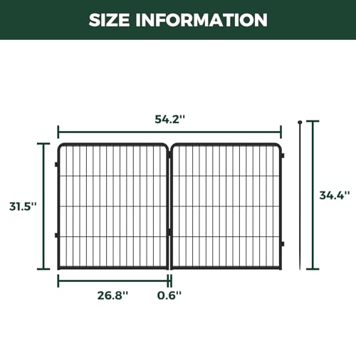 Image of FXW Instant Dog Playpen, RV Camping, Outdoor & Yard, 32 inch H, 2 Panels