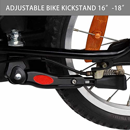 Cyfie Bike Kickstand For 16 18 Inch Wheel, Kids Bicycle Kickstand Center Mount Adjustable Kick Stands For 16-18 Inch Mountain Bike (For 16"-18" Wheel Bike) #TOP1
