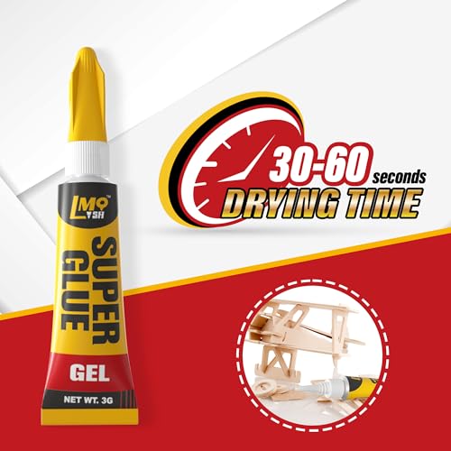 Lmq Lash LMQ-OG3G-6-2 Super Glue Gel, 12X3G Ca Glue, Single Use All Purpose Glue For Rubber thumb #2