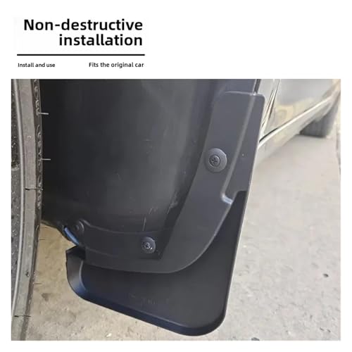 Guardabarros de coche para Tesla Model 3 contra salpicaduras de material suave flexible 4