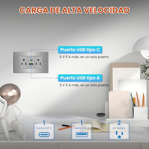 Contactos de pared con USB 15 Imagen adicional