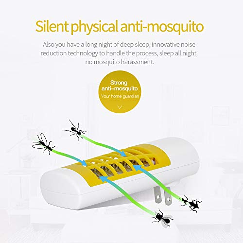Andoer Lâmpada mosquiteira assassina AC 110-220 V para interior Lâmpada repelente de mosquitos com s