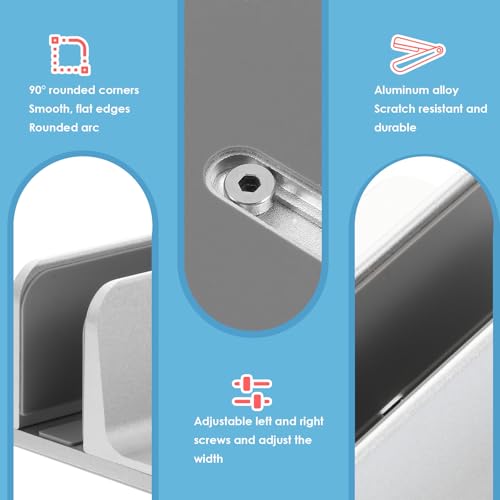 Soporte Vertical para Laptop de Aleación de Aluminio Plata miniatura 3