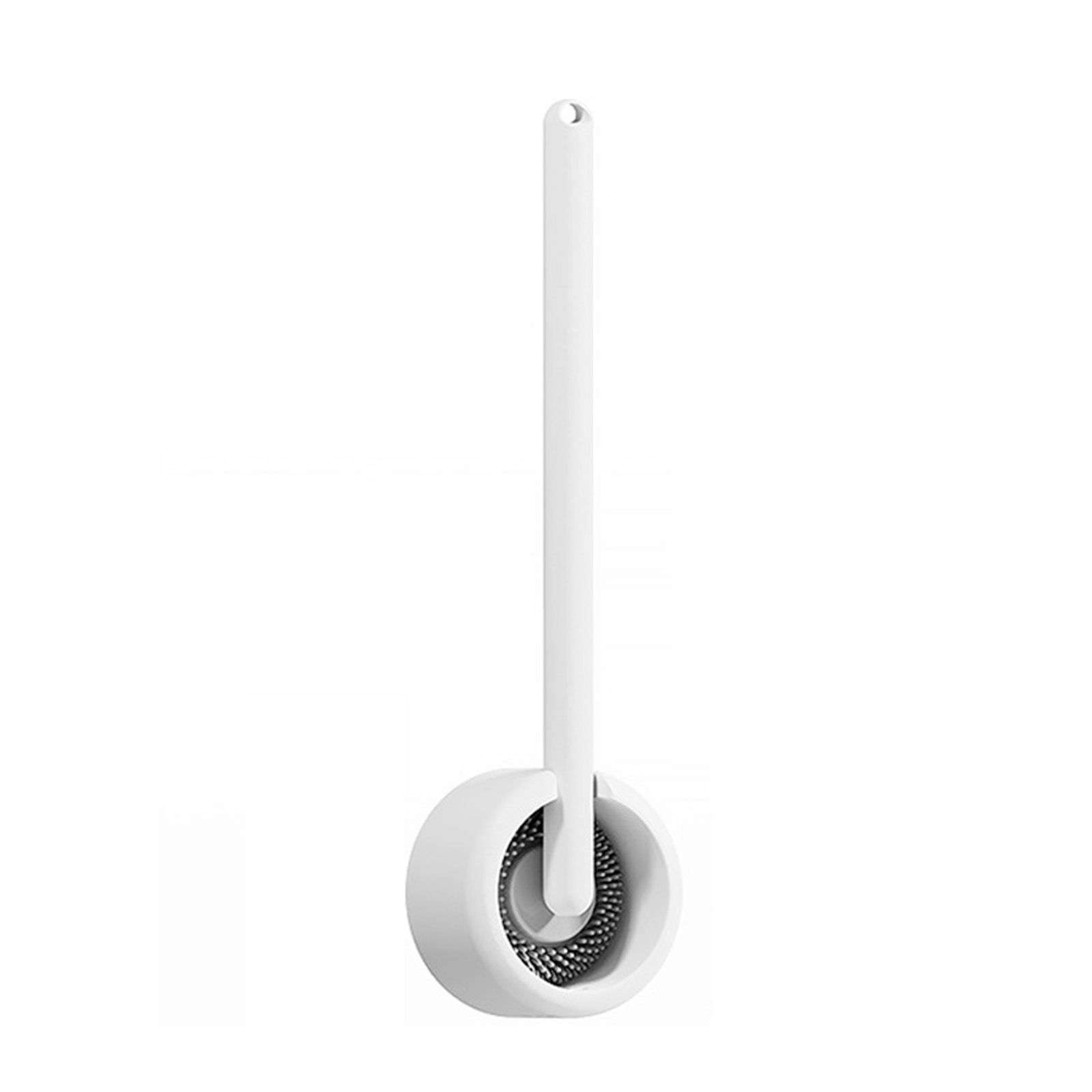 Set scopino e Supporto per WC - Detergente per WC da Bagno Montato a Parete, scopino per WC ad Asciugatura Rapida per Una Pulizia Efficace, Giallo Elegante, 36,5x5,8 cm - Strumento Essenziale per Il