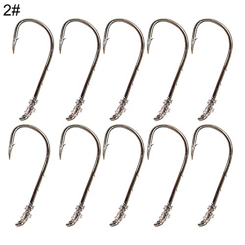 Gancho de peixe, 10 peças para uso ao ar livre, mini ganchos de pesca de aço carbono anticorrosão -