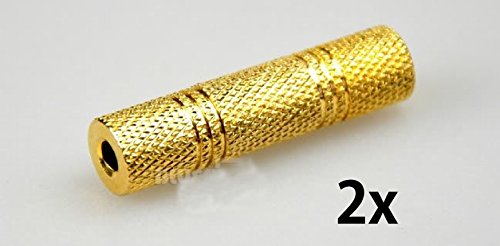 2x pezzi Adattatore jack cavo stereo da 3.5mm