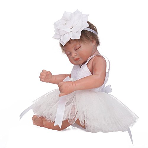 Icradle 26Cm 10Inch Mini Lovely Cute Realistic Lifelike Full Silicone Vinyl Body Sleeping Reborn Baby Doll Girl For Kids Birthday Playmate Growth Partner #TOP5