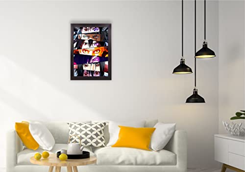 Risty Shop High Definition Naruto Eyes Superhero Jujutsu Manga Anime Poster -Non Toxic Ink,Matt Finish Large Size12X18Inch,No Frame ,Multicolour - Paper