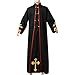 COSDREAMER Mens Clergy Pastor Robe Preacher Cassocks Mens Praise Worship Robes Costume (X-Large)