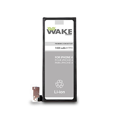 WAKE Battery OEM for iPhone 4 Replacement Battery Li-ion 1420 mAh