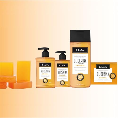 Lida - Jabón Líquido 100% Natural de Glicerina | Gel de Ducha y Baño | Limpia, Protege e Hidrata en Profundidad todo Tipo de Pieles | Elaboración Tradicional - 600 ml - imagen 4