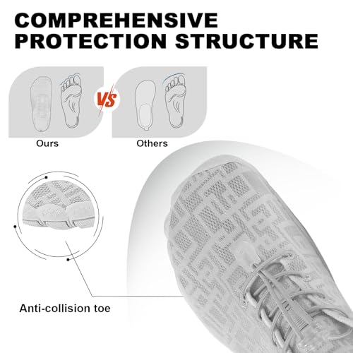 Image of Orgone Hike Footwear Barefoot Shoes Womens Mens, Pro Shoes Women Men Barefoot Hike Shoes Travel Shoes, Healthy & Non-Slip Breathable Barefoot Shoes, Light Grey A38