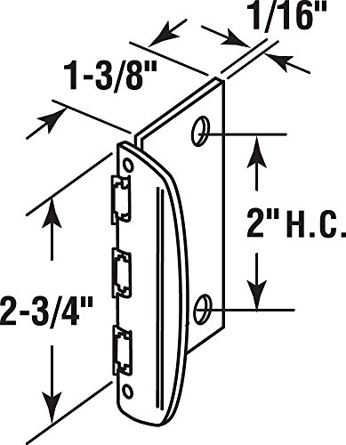 Verrou de porte à action rabattable Defender Security U 9888 loquet d'intimité réversible - 3