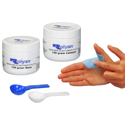 Rolyan 50/50 Mix Elastomer Putty, 8.47 oz, Non-Latex, Occupational Therapy Putty for Custom Splints, Adaptive Grips, Reduce Scar Appearance, Pliable, Hand Therapy, Dishwasher Safe