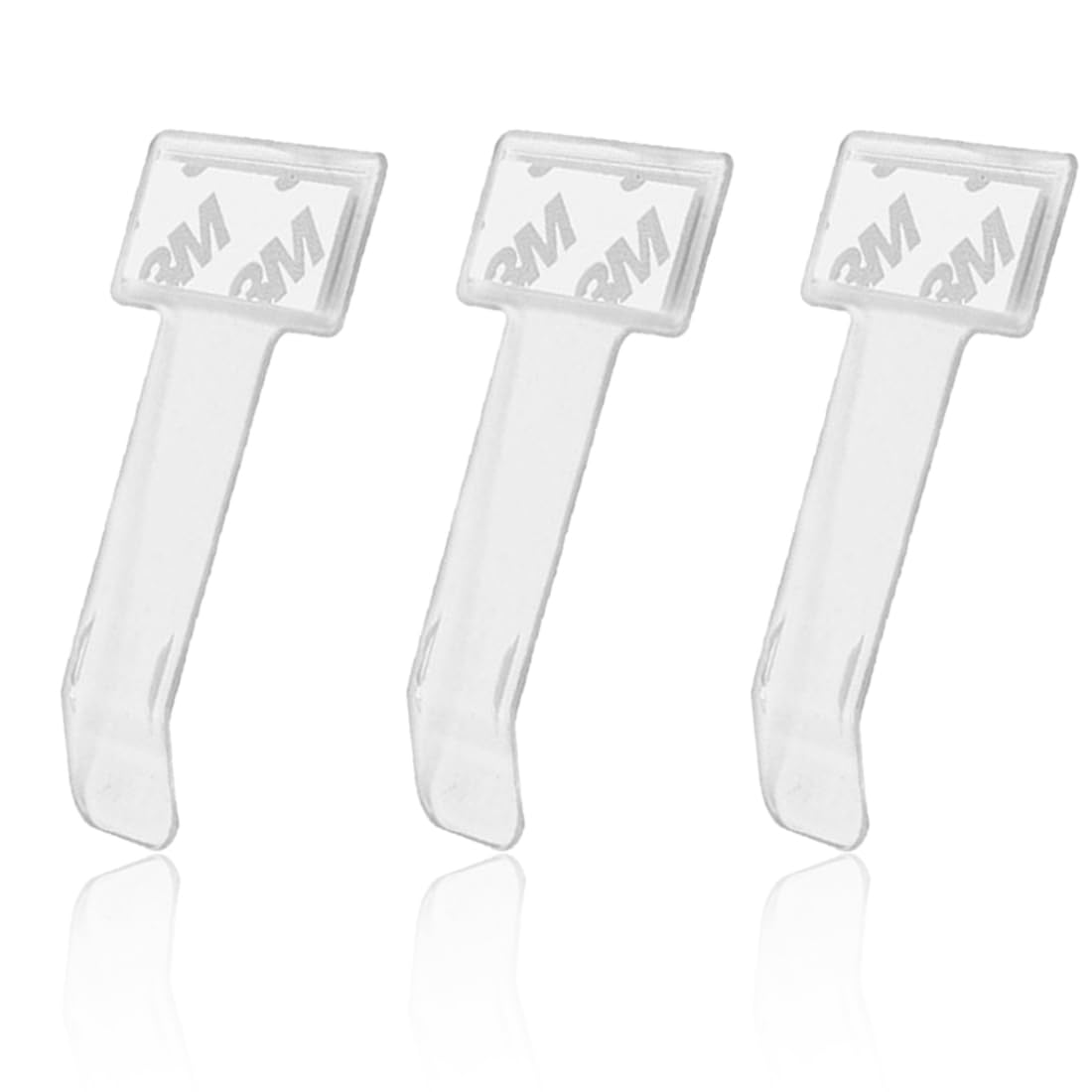 3 Piezas Soporte de Tarjeta de Parqueo para Parabrisas Soporte de Documentos para Auto Clip de Tarjeta Independiente (Transparente)