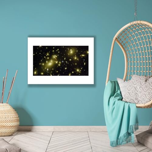 Impression d'art Hubble Télescope affiche cosmique mate format Medium