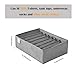 Coorganisers 4 Packs T-shirt Drawer Organizers for Clothing,8 Grids Compartment Wardrobe Storage Box, Washable Clothes Organizer for Folded Clothes, Legging, Silk Scarve
