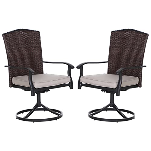 Pros and Cons of Swivel High Back Patio Chairs To Buy Online Katia