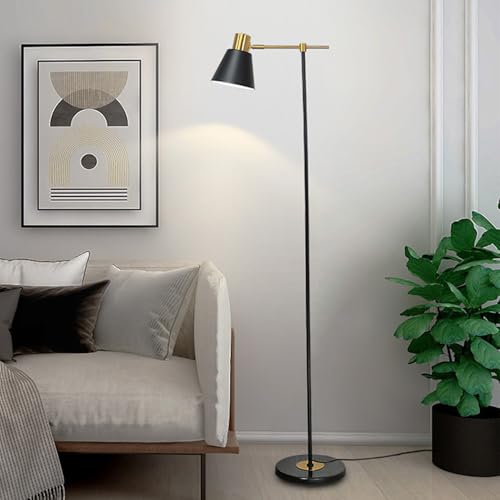 Lampadaire moderne E27 avec LED incluse pour éclairer un salon sombre