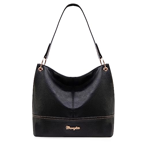 Image of Wrangler Hobo Bags for Women Vegan Leather Top Handle Shoulder Purses and Handbags