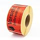 MD Labels Warnetiketten auf rolle 100x50mm- 500 Stück- Vorsicht zerbrechlich- Handle with care- Vorsicht Glas Aufkleber