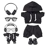 Le produit comprend: vous obtiendrez 1 morceau de sweat à capuche, 1 pantalon, 1 paire d'écouteurs, 1 paire de chaussures et 1 paire de lunettes. Parfait pour la photographie de poupées, l'affichage et l'amélioration de la beauté de votre collection de poupées.