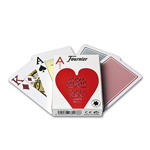 Fournier 1028935 Baraja de Poker Profesional, 100% Plástico, Modelos/colores surtidos