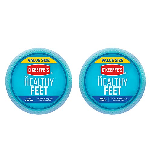 O’Keeffe’s Healthy Feet Foot Cream for Extremely Dry, Cracked, Feet, 6.4 Ounce Jar, (Pack of 2)