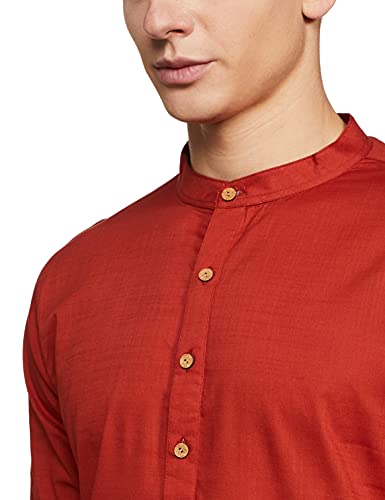 Image of Amazon Brand - Symbol Men Cotton Regular Fit Kurta Pyjama Set