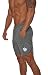 YoungLA Men's Running Shorts Athletic Gym Jogging Workout Powerlifting with Front Pockets Grey Large