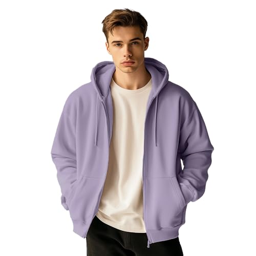 Image of Nobero Classic Zipper Hoodie for Men | Zip Up Hoodies for Men | Regular Fit | Full Zip Closure | Drawstring Hood | Zipped Hooded Sweatshirt | Cotton Rich Zipper Fleece Hoodie