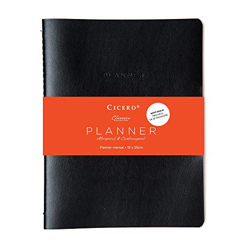 Planner Revista Clássica Mensal Planejamento 19X25 Preto, Cicero, Preto