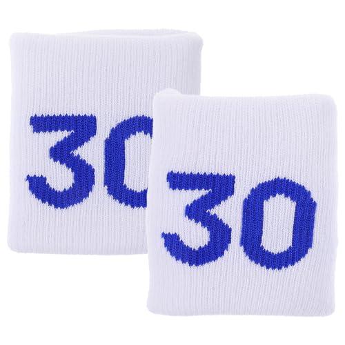 Generic 1 Pair Basketball Wristband Breathable Wristband Wrist Protector Elastic Wrist Bands Elastic Wrist Support Sweat Bands for Wrists Tennis Polyester Fitness Sporting Goods White
