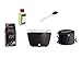 Produktbild LotusGrill Starter-Set 1x Anthrazitgrau mit USB-Anschluß, 1x Buchenholzkohle 1kg, 1x Brennpaste 200ml, 1x Marinierpinsel Anthrazitgrau, 1x Transport-Tragetasche